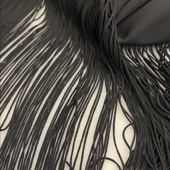 BCBG Black Women's Jacket with Fringe Detail - Picture 10 of 13